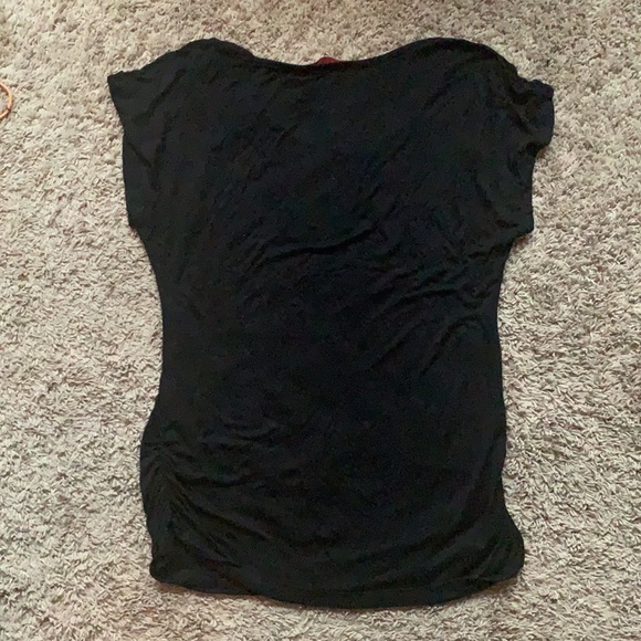 Black Disney writing Marernity shirt-Small - Picture 4 of 4